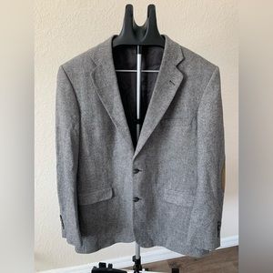 Stafford Gray Men's Sport Coat with Elbow Patches
